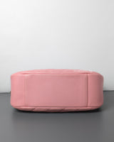 Chanel Vintage Half Moon Hobo Bag Sakura Pink Caviar 24K Gold Hardware-details