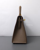 Kelly Sellier 25 | Etoupe 18 Epsom Gold Hardware