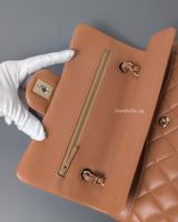 Classic Flap Small | 21P Caramel Lambskin Light Gold Hardware