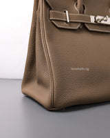 Birkin Retourne 30 | Etoupe 18 Togo Palladium Hardware