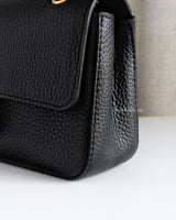 Chanel Maxi Flap Mini | 26B Black Caviar Gold Hardware-details
