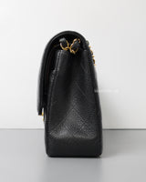 Classic Flap Medium | Black Caviar Gold Hardware