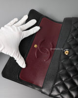 Classic Flap Medium | Black Caviar Gold Hardware