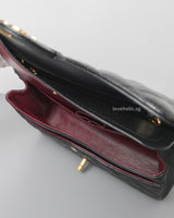 Classic Flap Medium | Black Caviar Gold Hardware