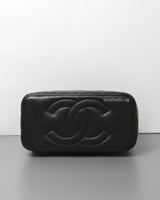 Vanity Bag with Chain 23C Black Lambskin Gold Hardware
