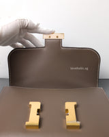 Hermes Constance 24 | Etoupe Epsom Gold Hardware-details