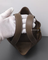 Hermes Picotin Lock 18 Etoupe Taurillon Clemence Gold Hardware-details