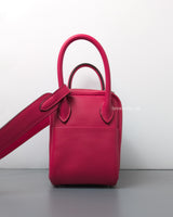 Hermes Lindy Mini | Framboise 90 Swift Palladium Hardware-side