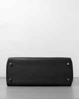 Hermes Kelly Retourne 28 | Black Togo Palladium Hardware-details