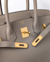 Hermes Birkin Retourne 30 | Trench Togo Gold Hardware-details