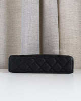 Chanel Top Handle Vanity On Chain LP | Black Caviar Light Gold Hardware-details