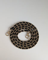 Chanel Top Handle Vanity On Chain LP | Black Caviar Light Gold Hardware-details