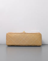 Chanel Mini Rectangle 15C Gold Caviar Brushed Gold Hardware-details