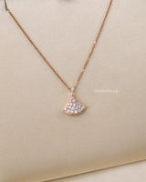 Bvlgari Divas' Dream Necklace with Pavé Diamonds | 18K Rose Gold-front