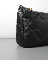 Chanel Chanel 19 Small | Black Lambskin Multicolored Hardware-details