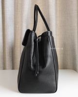 Chanel Large Shopping Bag 26A Black Caviar Gold Hardware-details