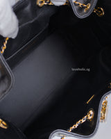 Chanel Chanel 25 Small | 26A Black Caviar Gold Hardware-details