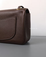 Maxi Flap Mini | 26B Brown Caviar Gold Hardware