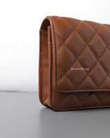 Wallet On Chain 23A Brown Caviar Gold Hardware