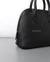 Bolide Mini Chevre Leather | Black Gold Hardware