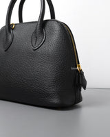 Bolide Mini Chevre Leather | Black Gold Hardware