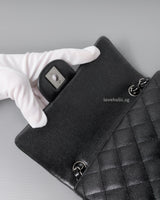 Mini Rectangle 18C Iridescent Black Caviar Gunmetal Hardware