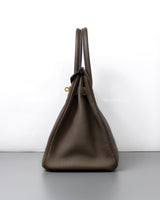 Hermes Birkin Retourne 30 | Toupe Togo Gold Hardware-details