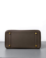Hermes Birkin Retourne 30 | Toupe Togo Gold Hardware-details