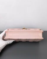 Dior My Dior Daily Chain Pouch | Powder Pink Lambskin Light Gold Hardware-details