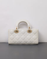 Dior Lady D-Joy Small | Latte Lambskin Light Gold Hardware-back