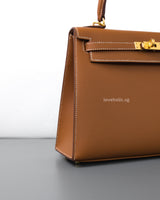 Hermes Kelly Sellier 25 | Gold Epsom Gold Hardware-details
