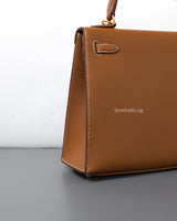Hermes Kelly Sellier 25 | Gold Epsom Gold Hardware-details