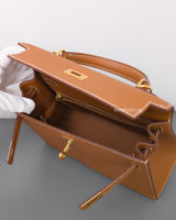 Hermes Kelly Sellier 25 | Gold Epsom Gold Hardware-details