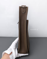 Hermes Evelyne 29 | Etoupe Taurillon Clemence Palladium Hardware-details