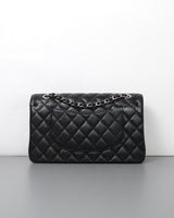 Chanel Classic Flap Medium | Black Caviar Silver Hardware-back