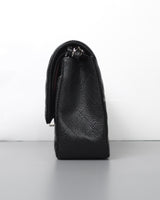 Chanel Classic Flap Medium | Black Caviar Silver Hardware-details