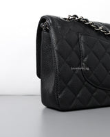Chanel Classic Flap Medium | Black Caviar Silver Hardware-details
