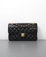 Chanel Classic Flap Small | Black Caviar Gold Hardware-front1