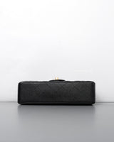 Chanel Classic Flap Small | Black Caviar Gold Hardware-details