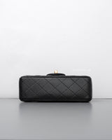 Chanel Mini Rectangle Black Caviar Light Gold Hardware-details