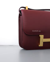 Hermes Constance 24 | Rouge Epsom Gold Hardware-details