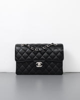 Chanel Classic Flap Small | Black Caviar Silver Hardware-front1