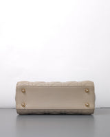 Dior My ABC Lady Dior Small | Sand Beige Lambskin Light Gold Hardware-details