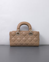 Dior Lady D-Joy Small | Biscuit Lambskin Light Gold Hardware-back