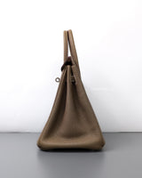 Hermes Birkin Retourne 25 | Etoupe Togo Palladium Hardware-details