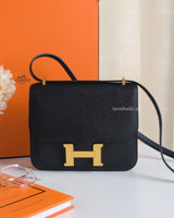 Hermes Constance 18 III Mini | Black Epsom Gold Hardware-front