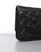 Chanel Wallet On Chain Black Caviar Gold Hardware-details