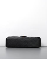 Chanel Classic Flap Medium | Black Caviar Gold Hardware-details