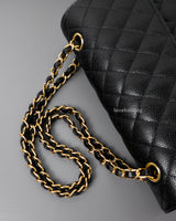 Chanel Classic Flap Medium | Black Caviar Gold Hardware-details
