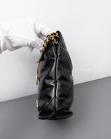 Chanel Chanel 22 Mini | Black Lambskin Brushed Gold Hardware-details